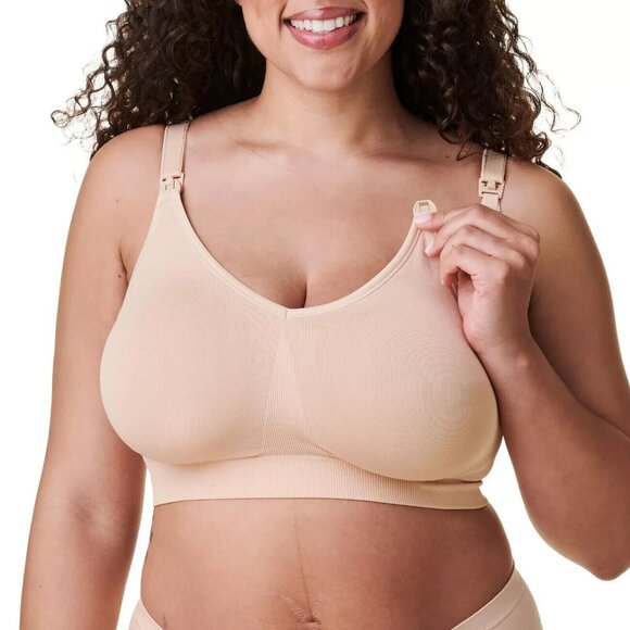Bravado Designs Body Silk Seamless Nursing Bra for Breastfeeding Large 1401BA - Picture 1 of 12